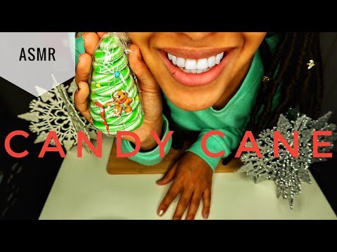ASMR CANDY CANE | Eating Sounds + Mouth Sounds + Crunching | NO TALKING