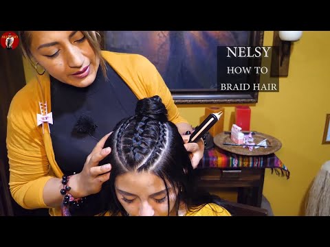 ASMR NELSY - HOW TO BRAID HAIR - ASMR