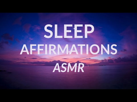ASMR Positive Affirmations for Sleep ☽ Soft Spoken & Whispers