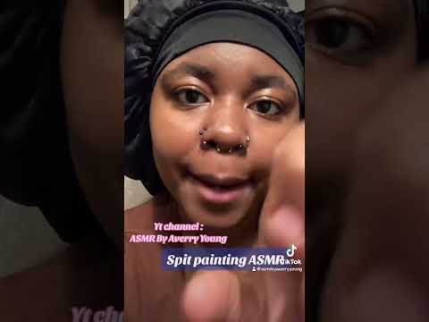 ASMR spit painting