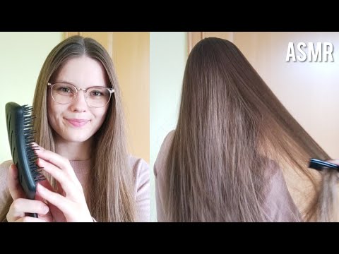 ASMR Long Hair Brushing & Combing | With my new ZINFF Eyeglasses
