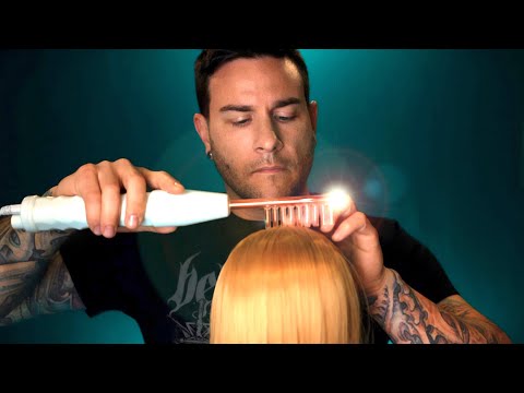 ASMR | Relaxing Dry Scalp Check and Treatment | Male Whisper Voice