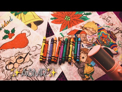 Coloreando en pellón con Jiraru ASMR + Platicando | Sonidos de crayones 🖍 | Andrea ASMR 🦋