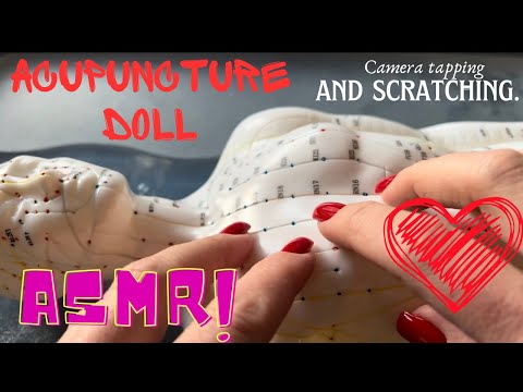 ASMR Acupuncture Doll (Camera Tapping & Scratching)