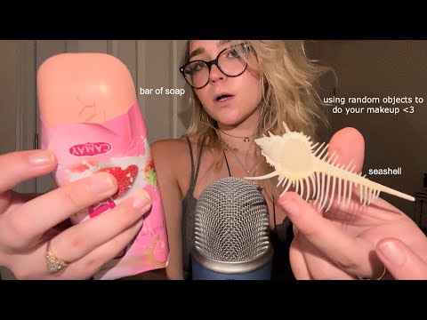 ASMR Doing Your Makeup w/ the Wrong Products 🐚