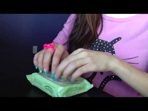 ASMR tapping , scratching and crinkle sounds