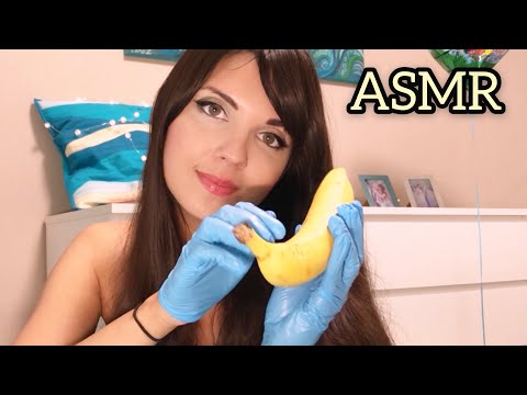АСМР/ASMR/ Сделаю массаж лица бананом и маску🍌