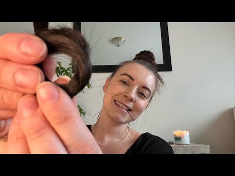 ASMR Doing Your Hair in Pin Curls (real hair sounds)