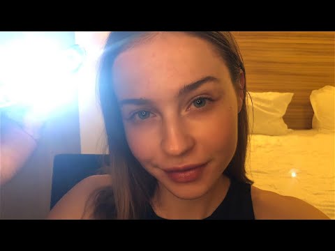 ASMR Hotel Doctor Roleplay✨| Comfy Cranial Nerve Check-up, Ear Cleaning, Face Touching & Brushing