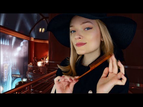 Getting ready for a Party in Rapture 🥂 BioShock ASMR Roleplay (hair combing, face touching)