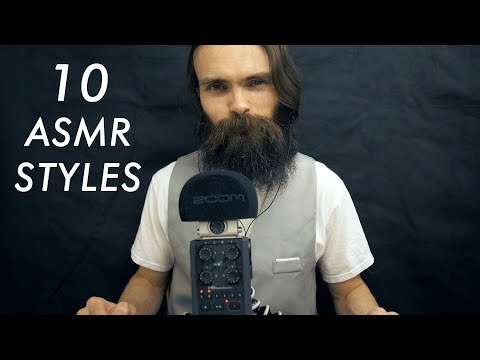 10 ASMR STYLES IN ONE VIDEO