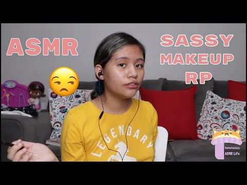ASMR Sassy Mean Girl Does Your Makeup Roleplay 😒| Collab with MinxLaura123 ASMR! ❤