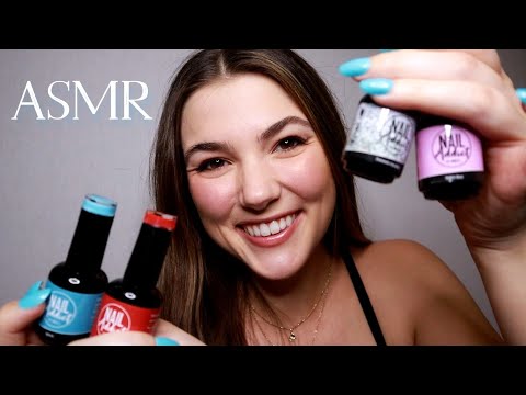 ASMR Doing MY Nails │ Trying Out NAIL Addict's June Collection