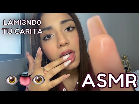 ASMR ESPAÑOL / SPIT PAINTING + MOUTH SOUNDS + VISUALES (sonidos de babita)
