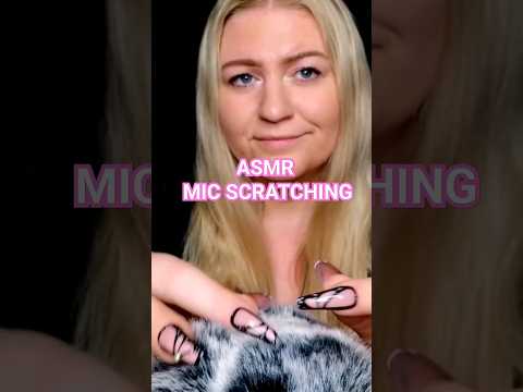 ASMR MIC SCRATCHING WITH FLUFFY COVER 🥰 #shorts #asmr