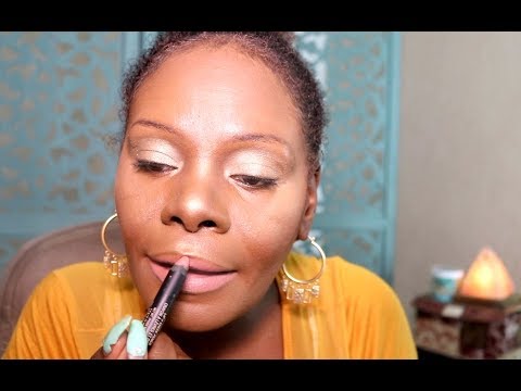 CHEWING GUM ASMR Makeup Ramble+ Nudestix Magnectic Matte Lipstick Bella