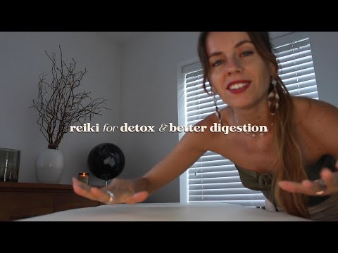 full body ASMR REIKI for detox & better digestion | energetic cleansing & chakra balancing