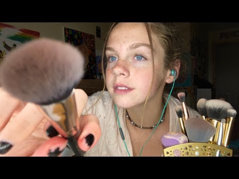 ASMR Brushing Your Face (Personal Attention)