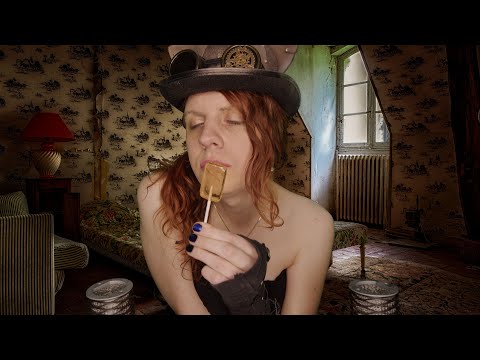 ASMR | Licking A Insect Lollipop (Soft Whispering) | Mouth Sounds