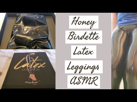 ASMR - Honey Birdette Latex Leggings ASMR Unboxing & Try On