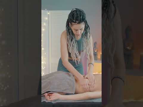 ASMR Sticky Back Massage with honey by Anna | tingle sounds