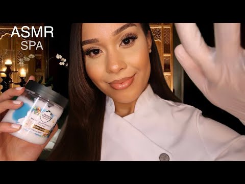 ASMR Relaxing Scalp Treatment & Massage 🥥Spa Roleplay For Sleep Layered sounds & personal attention