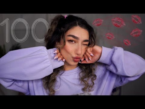 ASMR • 100 Kisses 💋(pls don’t count it!)