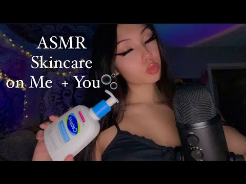 ASMR Doing my Skincare Routine on You & Me 🫧✨ | Personal Attention
