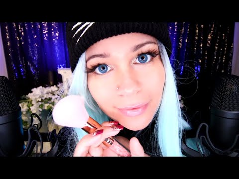 ASMR Ear to Ear Whispering + Brushing the Mic 💖 FRIEND COMFORTS YOU 💖