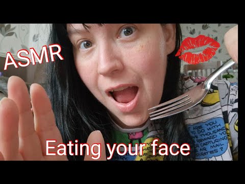 Super Weird ASMR ! Eating your FACE! Nom Nom Nom!!!  #asmr