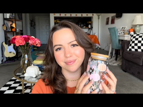 ASMR October Favorites 🧡 | Fall Items, Makeup, Skincare, Home Items | Tapping, Scratching, Tracing