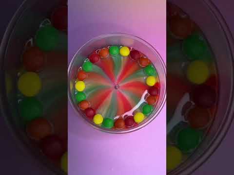 WOW! Beautiful Colors You Need To See 🌈 • Dissolving the Sugar Coating Off M&M’s • #shorts