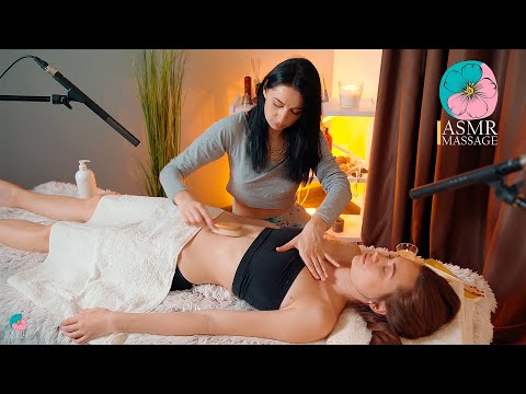 ASMR Relaxing Front Belly Massage by Anna