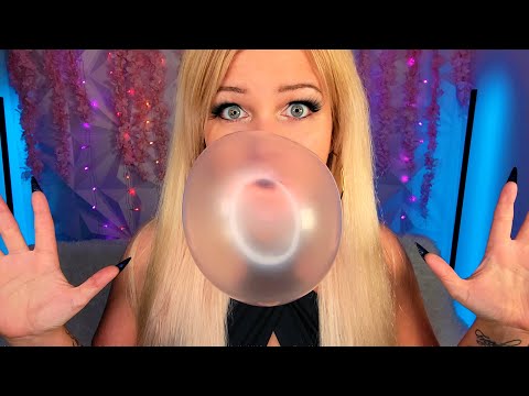 ASMR Gum Chewing & ✨Blowing Big Bubbles ✨[No talking]