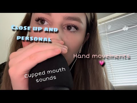Mouth sounds with hand moments, cupped.  (personal attention) 🌊 ASMR