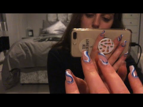 ASMR| camera and mirror tapping with gentle whispering✨