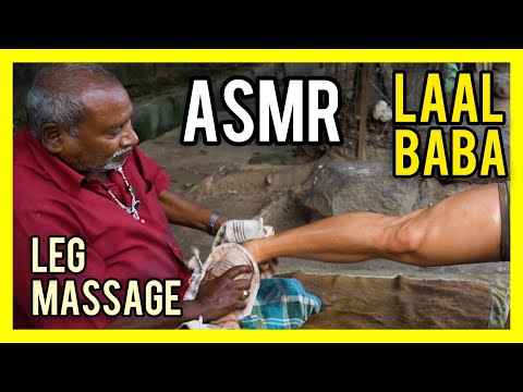 LEG and FOOT MASSAGE by LAAL BABA with SMOKY oil | ASMR Barber