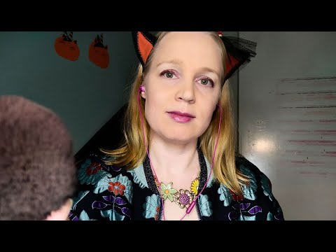 ASMR 🎃🦄 Halloween Unicorn Does Your Makeup (Relaxing Roleplay)