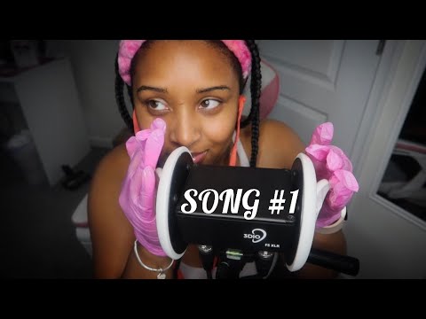 [ASMR] Latex Gloves Ear Massage & Humming 👂🏽💆🏽‍♀️🧤 | Guess the songs for a prize !