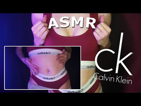 ASMR Calvin Klein Scratching | Fabric sounds | Relax Sounds no Talking | TRY ON HAUL Sport Bras