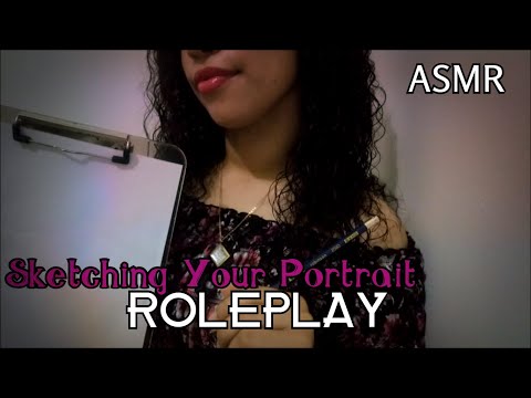 [ASMR] 📋✏️ Sketching Your Portrait Roleplay | Personal Attention, Close Up, Sketching Sounds