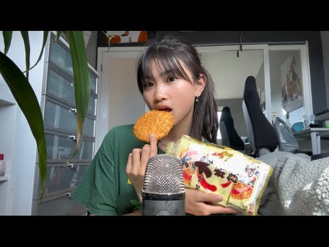 ASMR rice crackers 🍘