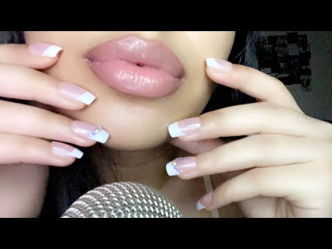 ASMR~ WET Mouth Sounds With TINGLY Tapping With Long Nails