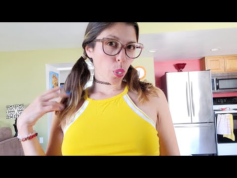 ASMR - hard candy sucking/eating, mouth sounds, hair play💋