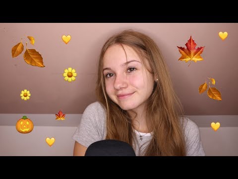 [ASMR] Autumn ASMR with Trigger words, Mouth sounds, Visual triggers and Finger fluttering!