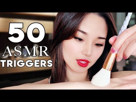 [ASMR] 50 Brain Melting Triggers in 50 Minutes