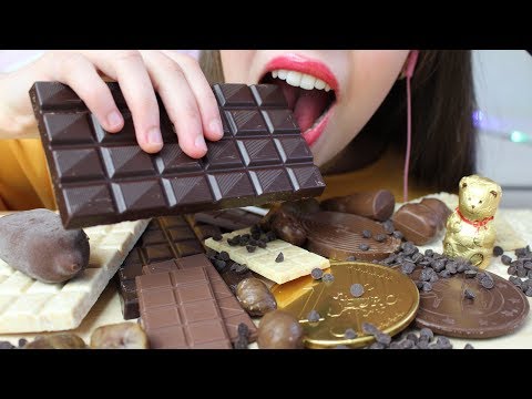 ASMR CHOCOLATE Eating (CRUNCHY & CHEWY Eating Sounds) No Talking