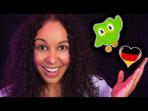ASMR Learn German with Me | Soft Spoken | Duolingo Lesson