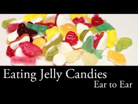 Binaural ASMR Eating Jelly Candies, Eating and Mouth Sounds