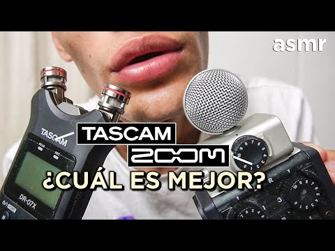 ASMR Español Dime que grabadora es mejor TASCAM o ZOOM (Inaudible, sonidos) - ASMR - ASMR Español